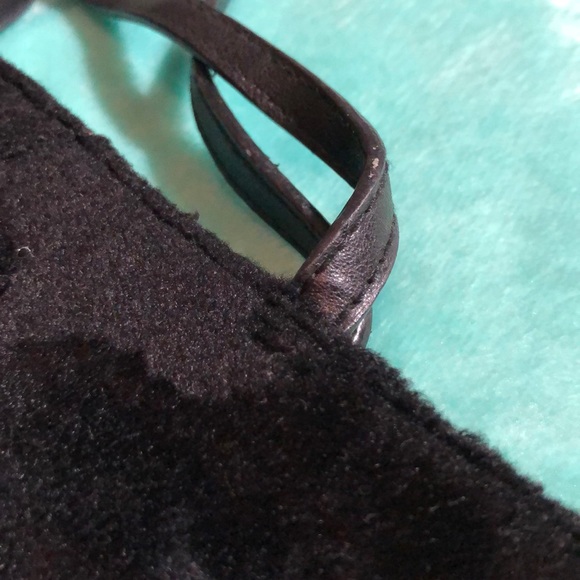 RARE VINTAGE FAUX LEATHER AND FUR BAG - Picture 7 of 8